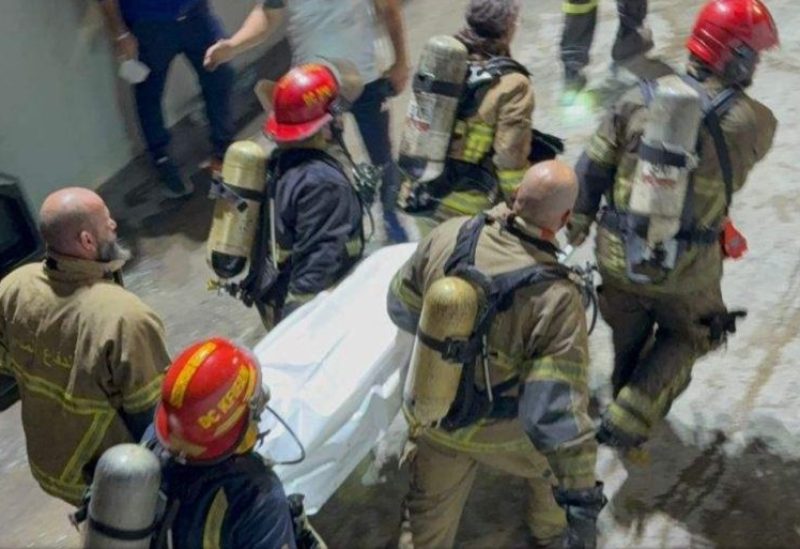 انتشال جثث المفقودين الثلاثة من داخل المعمل في أنفة