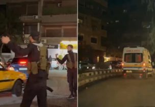 مشاهد من مكان انفجار المزة بدمشق. الجزيرة