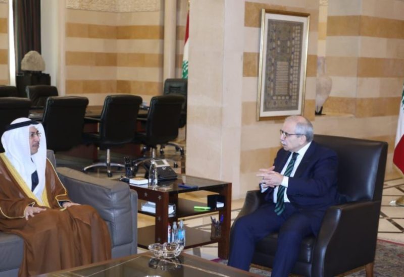 رئيس مجلس الوزراء نواف سلام في السراي سفير دولة الإمارات العربية المتحدة فهد سالم سعيد الكعبي