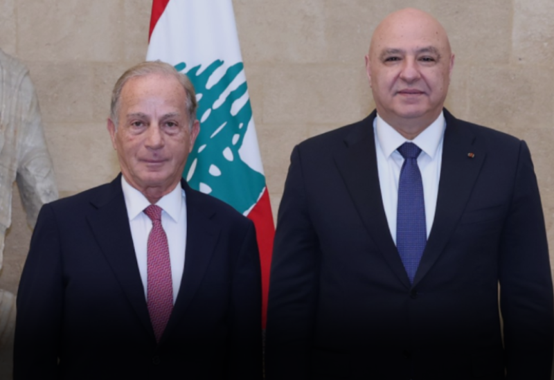 الرئيس جوزاف عون مستقبِلًا السفير الأميركي الجديد ميشال عيسى