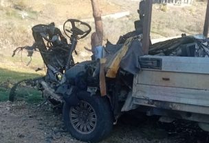 غارة إسرائيلية سيارة بين الجميجمة ومجدل سلم في جنوب لبنان.