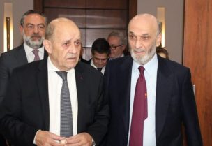 سمير جعجع في معراب الموفد الرئاسي الفرنسي جان إيف لودريان