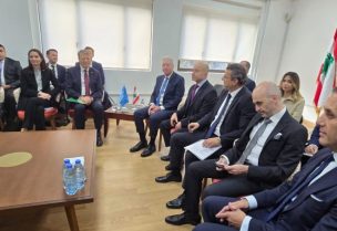 وزير الخارجية والمغتربين يوسف رجّي يستقبل وفدا من سفراء الدول الخمس عشرة الأعضاء في مجلس الأمن الدولي