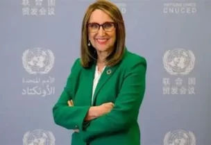 نائبة رئيس كوستاريكا السابقة والمرشحة الأبرز لمنصب الأمين العام المقبل للأمم المتحدة ريبيكا جرينسبان،