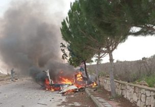 السيارة المستهدفة في مركبا