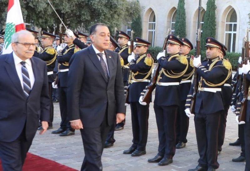الرئيس نواف سلام و رئيس الوزراء المصري مصطفى مدبولي