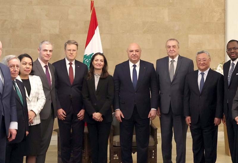 الرئيس عون يلتقي وفد مجلس الأمن