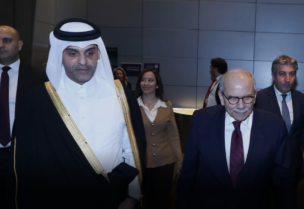 رئيس مجلس الوزراء نواف سلام مع وزير المواصلات القطري