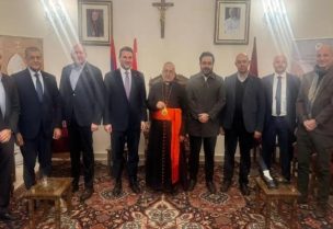 بطريرك بيت كيليكيا للأرمن الكاثوليك روفائيل بيدروس الحادي والعشرون ميناسيان يستقبل النائب نديم الجميّل على رأس وفد من حزب الكتائب اللبنانية