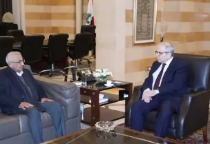 رئيس مجلس الوزراء الدكتور نواف سلام صباح اليوم مع النائب أسامة سعد