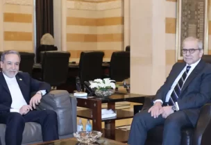 رئيس مجلس الوزراء الدكتور نواف سلام، عصر اليوم في السراي الكبير مع وزير الخارجية الإيراني عباس عراقجي