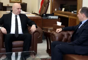 رئيس الجمهورية العماد جوزاف عون في قصر بعبدا مع رئيس حزب “الكتائب اللبنانية” النائب سامي الجميل