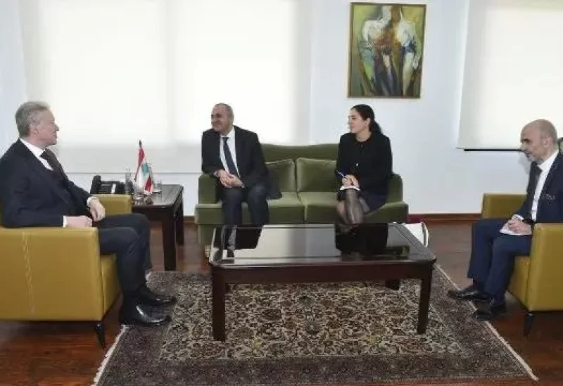 وزير الخارجية والمغتربين يوسف رجي ممثل المنظمة الدولية للفرنكوفونية في الشرق الأوسط، ليفون أميرجانيان،