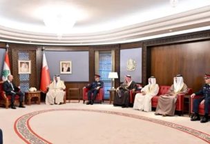 وزير الداخلية والبلديات أحمد الحجار يلتقي نظيره البحريني الفريق أول الشيخ راشد بن عبدالله آل خليفة
