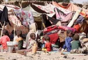 مخيمات نزوح في السودان (أرشيفية - رويترز)