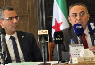 وزير الزراعة الدكتور نزار هاني مع نظيره السوري الدكتور أمجد بدر