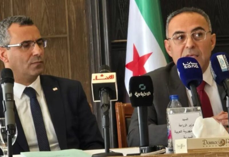 وزير الزراعة الدكتور نزار هاني مع نظيره السوري الدكتور أمجد بدر