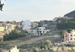 صورة من موقع الغارة في كفردونين جنوب لبنان