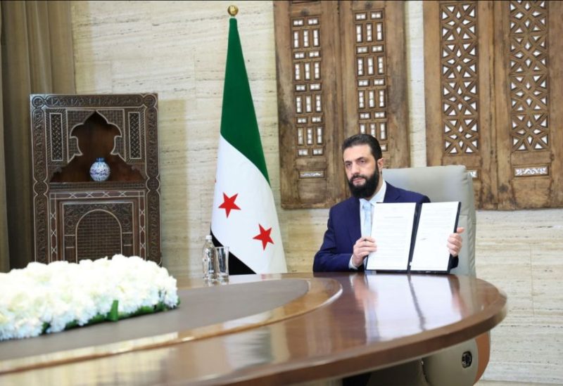 الرئيس السوري يوقّع اتفاقية وقف إطلاق النار والاندماج الكامل لقوات سوريا الديمقراطية ضمن مؤسسات الدولة السورية