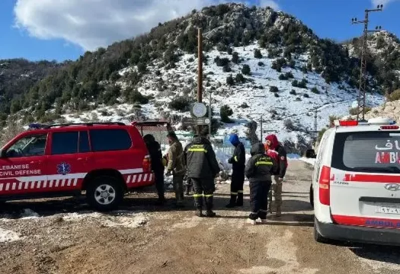 الدفاع المدني ينقذ ثلاثة شبان ضلوا طريقهم أثناء ممارسة رياضة المشي الجبلي في كسروان