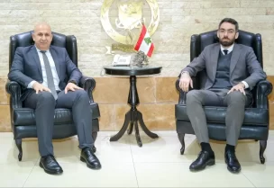 المدير العام للدفاع المدني بالتكليف، العميد الركن عماد خريش، صباح اليوم رئيس "هيئة الطوارئ المدنية" إيلي صليبا