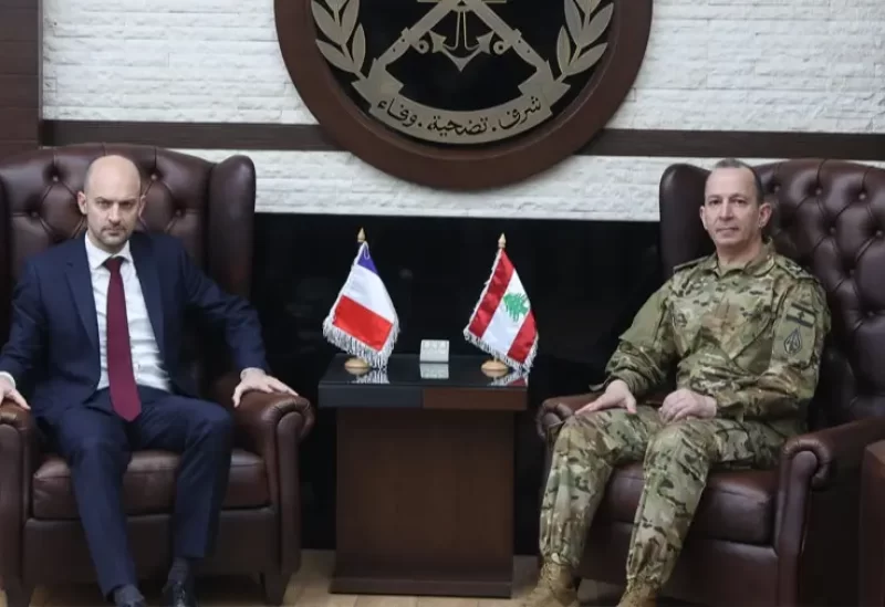 لبنان – قائد الجيش يستقبل وزير الخارجية الفرنسي لبحث دعم الجيش اللبناني