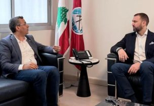 رئيس الحزب التقدمي الاشتراكي النائب تيمور جنبلاط، مع وزير الزراعة نزار هاني