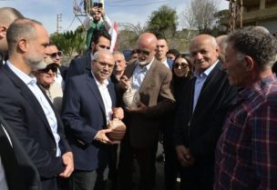 الرئيس نواف سلام خلال زيارته إلى النبطية