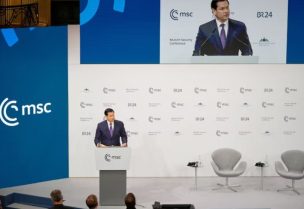 وزير الخارجية الأمريكي ماركو روبيو يتحدث خلال مؤتمر ميونيخ للأمن - رويترز