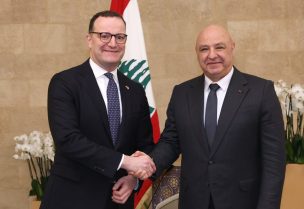 رئيس الجمهورية العماد جوزاف عون يستقبل رئيس الكتلة النيابية في البرلمان الألماني العائدة للحزب الحاكم جنز سبان Jens Spahn