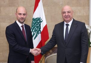 رئيس الجمهورية جوزاف عون مغ وزير خارجية فرنسا جان نويل بارو