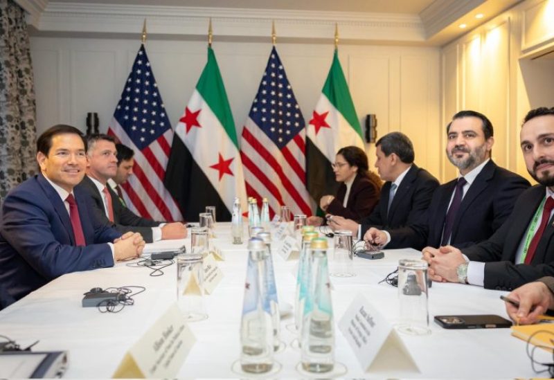 وزير الخارجية الأمريكي ماركو روبيو التقى مع وزير الخارجية السوري أسعد الشيباني وقائد قسد مظلوم عبدي