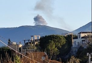 صورة من الاستهداف الصباحي لجنوب لبنان
