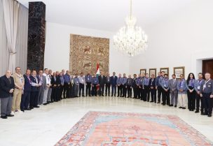 الرئيس جوزاف عون يستقبل اللجنة الكشفية العربية في قصر بعبدا