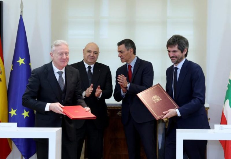 وزير الخارجية والمغتربين يوسف رجّي وزير خارجية إسبانيا خوسيه مانويل ألباريس في مدريد
