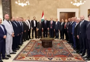 رئيس الجمهورية العماد جوزاف عون أمام النائب ميشال ضاهر ووفد من رؤساء البلديات في قضاء زحلة