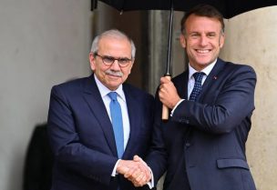 رئيس مجلس الوزراء نواف سلام والرئيس الفرنسي إيمانويل ماكرون