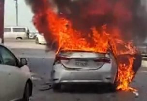 السيارة المستهدفة في صيدا