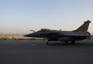 مقاتلة "رافال" فرنسية في قاعدة الظفرة الجوية بالقرب من أبو ظبي