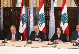 رئيس مجلس الوزراء الدكتور نواف سلام، والأمين العام للأمم المتحدة أنطونيو غوتيريش يطلقان مؤتمر النداء الانساني العاجل