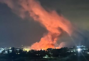 غارة إسرائيلية عنيفة على على بلدة برج قلاوية