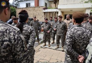 المدير العام لأمن الدولة اللواء الركن إدكار لاوندس خلال جولته على قطعات أمن الدولة في بيروت وجبل لبنان