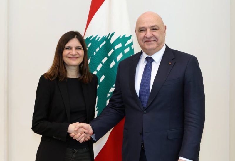 رئيس الجمهورية جوزاف عون يستقبل الوزيرة المفوضة لدى وزارة الجيوش الفرنسية Alice Rufo