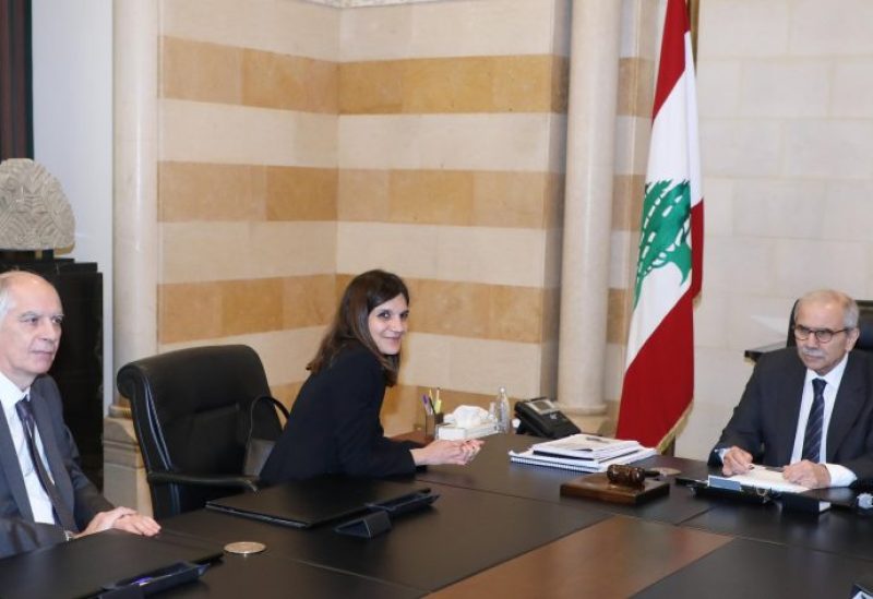 رئيس مجلس الوزراء الدكتور نواف سلام يستقبل الوزيرة المفوضة لدى وزارة الجيوش الفرنسية أليس روفو، في حضور السفير الفرنسي هيرفيه ماغرو