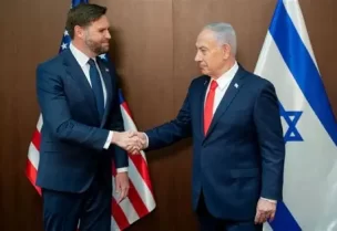 نائب الرئيس الأمريكي جيه. دي فانس مع نتنياهو