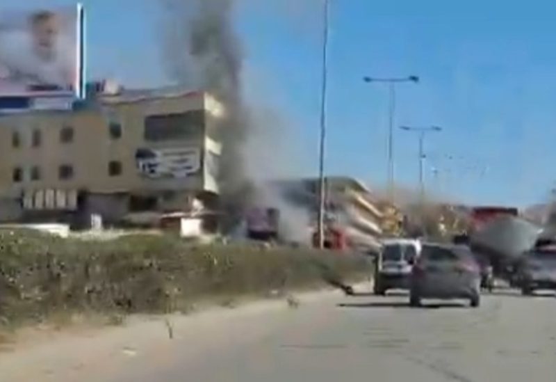 لبنان – فيديو اللحظات الأولى بعد الاستهداف على طريق الكرك