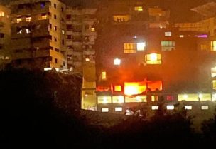 صورة متداولة للشقة المستهدفة في منطقة بشامون.