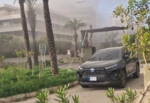 دمار كبير جراء الغارة الإسرائيلية على منطقة الجناح مقـابل السفارة الإيرانية ببيروت