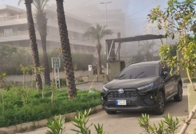 دمار كبير جراء الغارة الإسرائيلية على منطقة الجناح مقـابل السفارة الإيرانية ببيروت