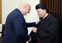 الرئيس الجمهورية العماد جوزاف عون والبطريرك الماروني الكاردينال مار بشارة بطرس الراعي